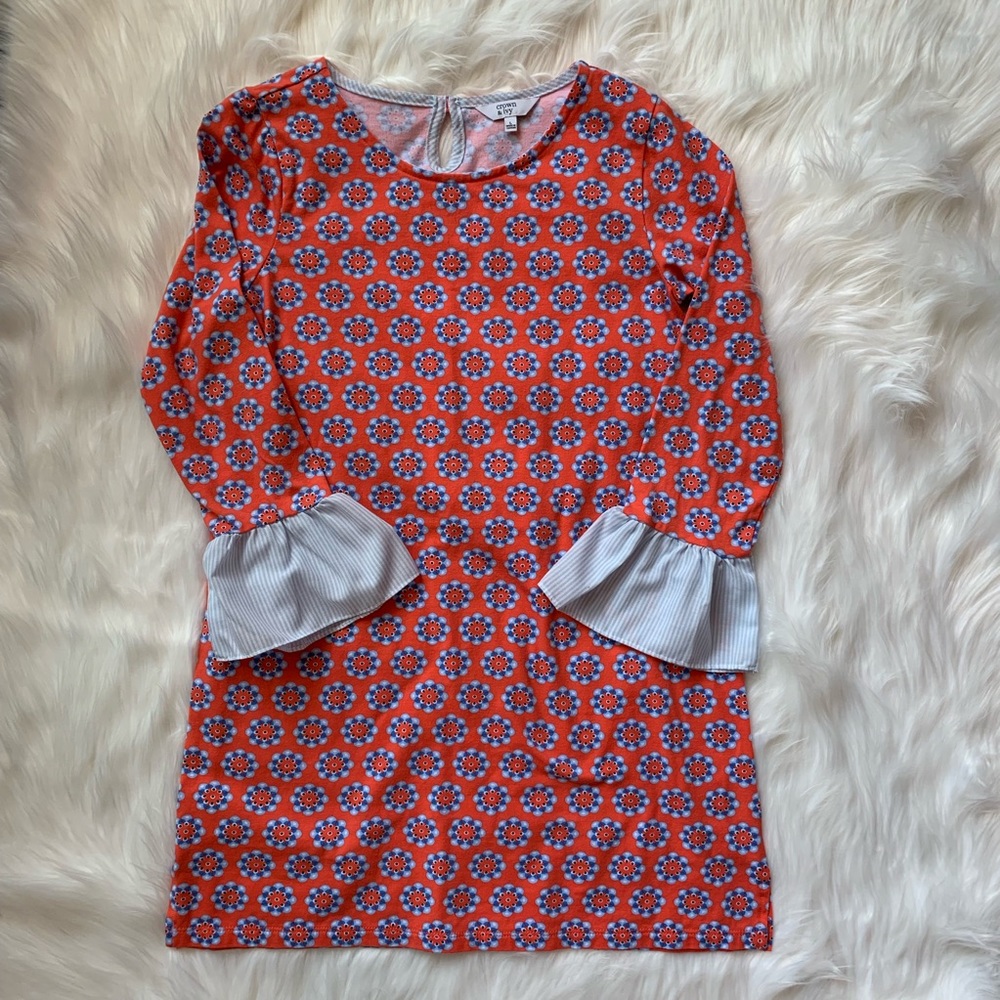 Seersucker trimmed dress